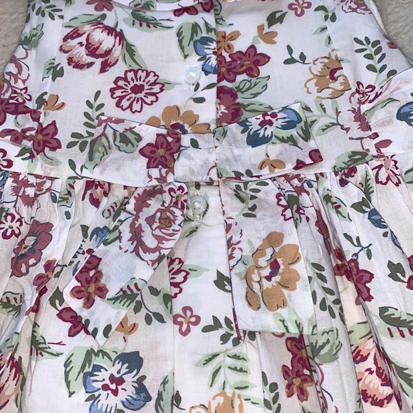 NWT Janie and Jack Pink & White Baby Floral Dress 18-24M - Picture 10 of 12